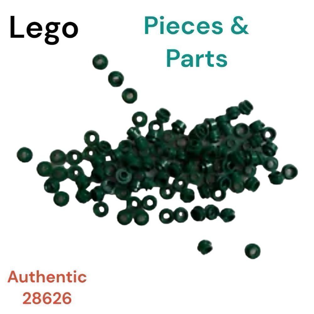 Lego 28626 Drk green 1x1 round w/open hole stud 1 oz ounce over 300 pieces